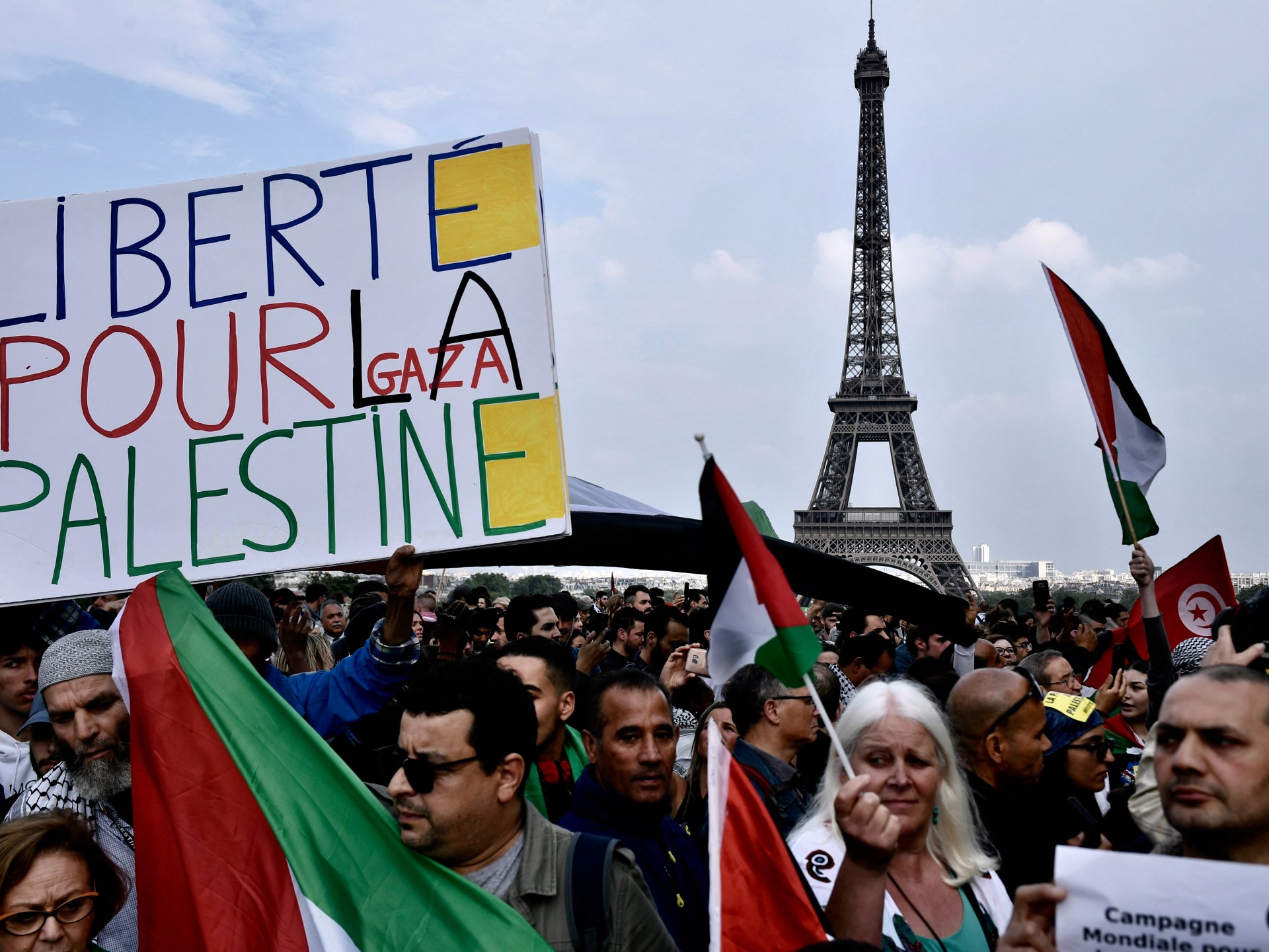 Support for Palestine in France Criminal offense punishable by imprisonment