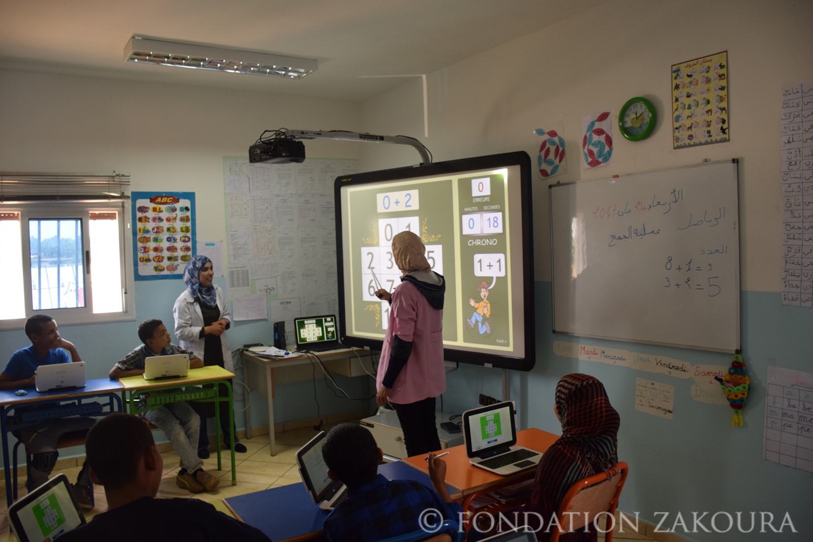 Inauguration de l’école non formelle numérique de Oulad Rafaa