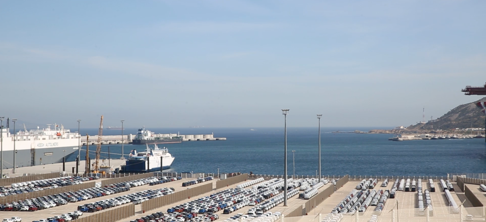 Au coeur du complexe portuaire Tanger Med