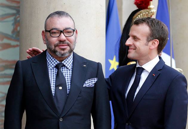 Le Roi reçu à l'Elysée par Emmanuel Macron