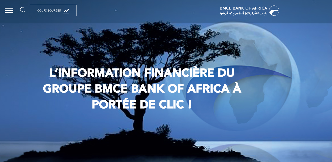 BMCE Bank of Africa lance son site de communication financière