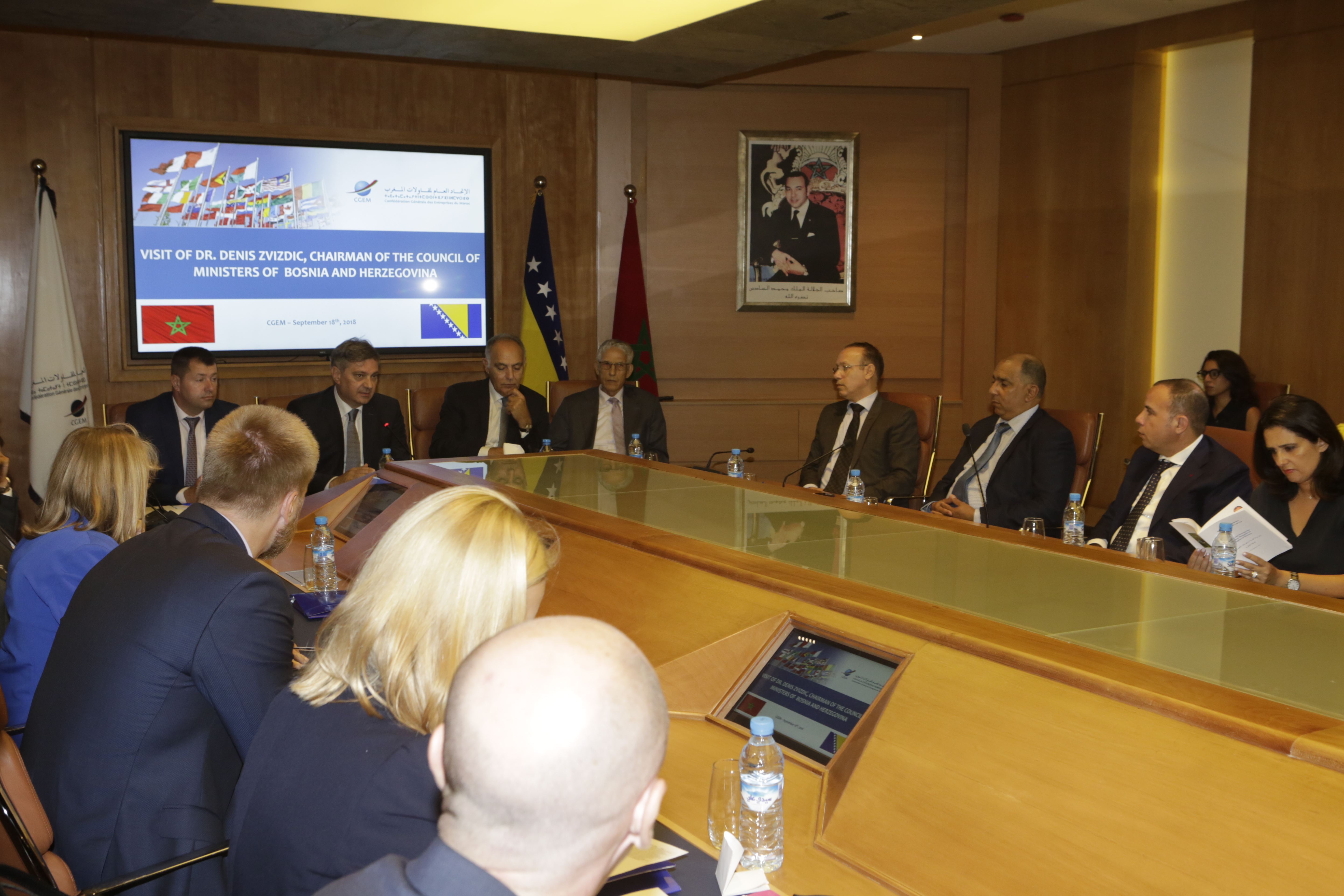 La CGEM reçoit le Président du Conseil des Ministres et le Premier Ministre bosniaques