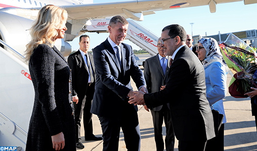 Arrivée au Maroc du Premier ministre tchèque