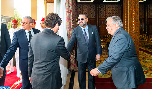 Le Roi reçoit Antonio Guterres
