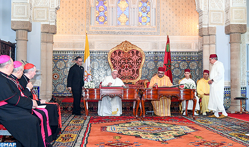 Le Roi Mohammed VI et le Pape François signent "l'Appel d'Al Qods"