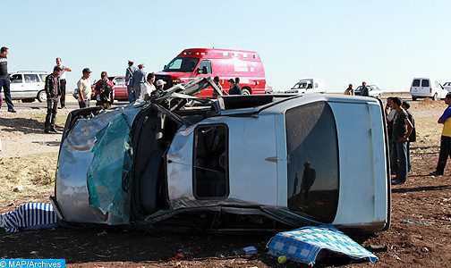 8 morts dans un accident de la circulation dans la province de Kénitra