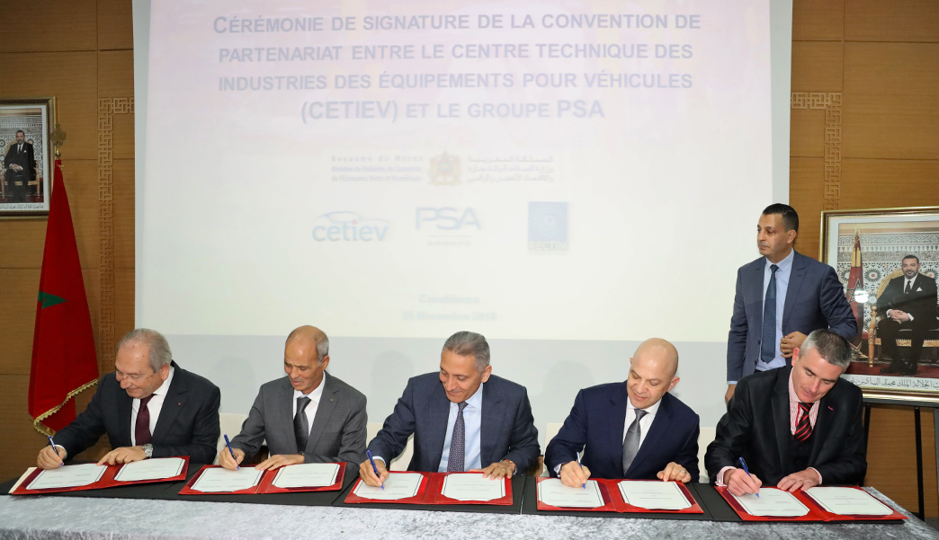 Le Groupe PSA et CETIEV au chevet de la R&D automobile au Maroc