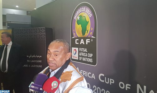 Le président de la CAF à Laâyoune pour la 6ème CAN de Futsal