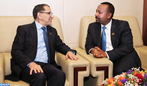 Addis-Abeba : El Otmani s’entretient avec le Premier ministre éthiopien