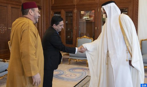 L'Emir du Qatar reçoit Fouad Ali El Himma