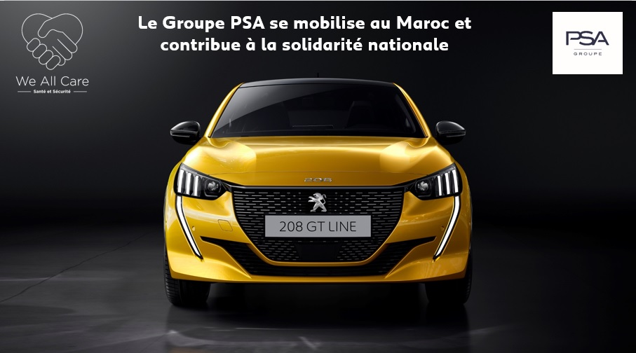 Covid-19 : Le Groupe PSA fait don de 50 Peugeot 208 et 200 000 masques