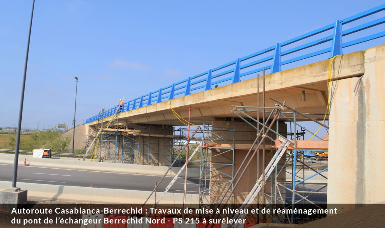 Autoroutes du Maroc : Des travaux au niveau de l’échangeur Berrechid Nord