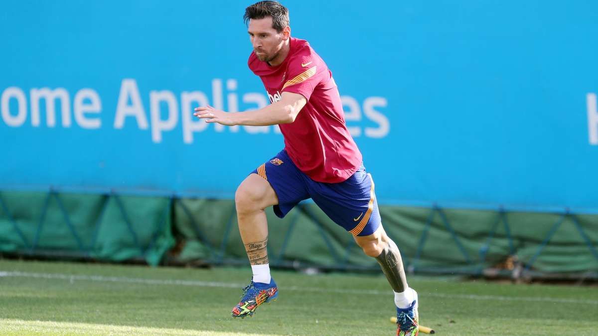 Messi reprend l'entrainement avec le FC Barcelone