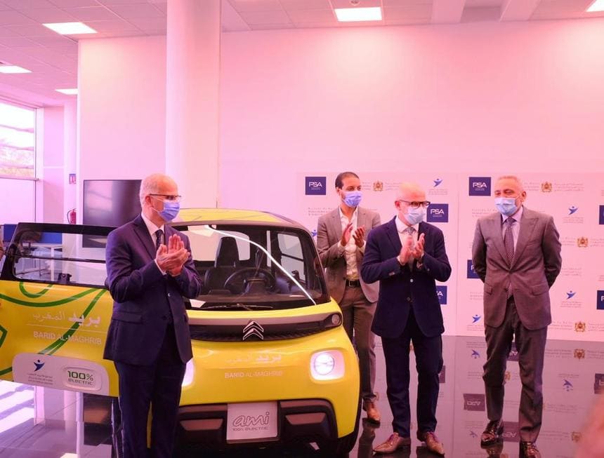 PSA - Barid Al-Maghrib : Accord pour développer une version adaptée de Citroën Ami​​​​​​​