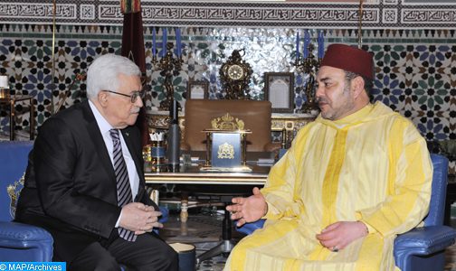 Le Roi réitère au président Mahmoud Abbas la position constante du Maroc soutenant la cause palestinienne