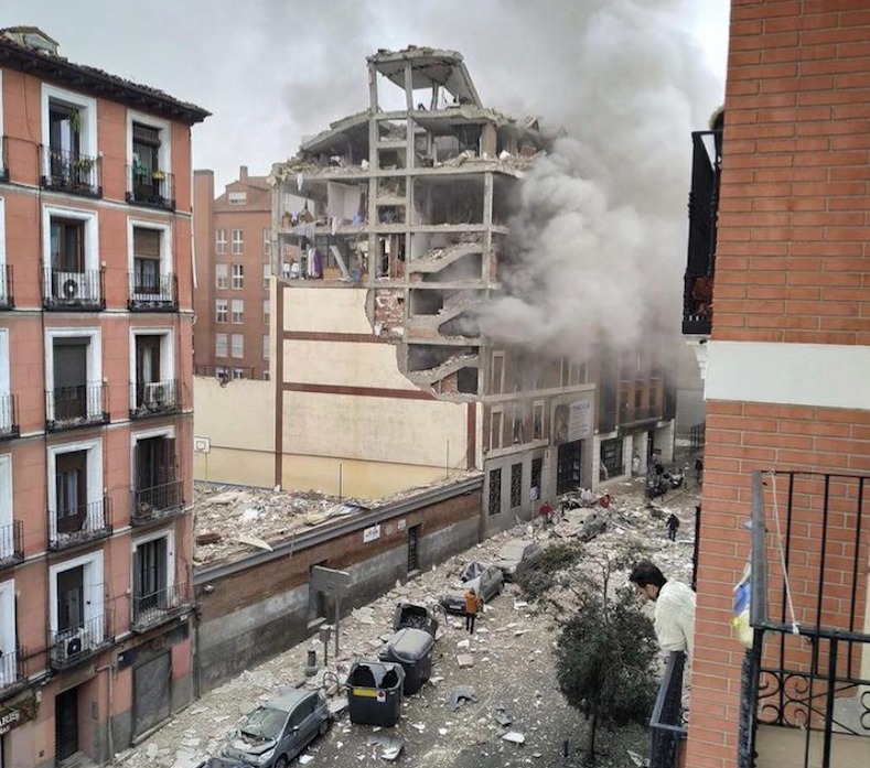 Explosion dans un immeuble du centre de Madrid : Au moins deux morts