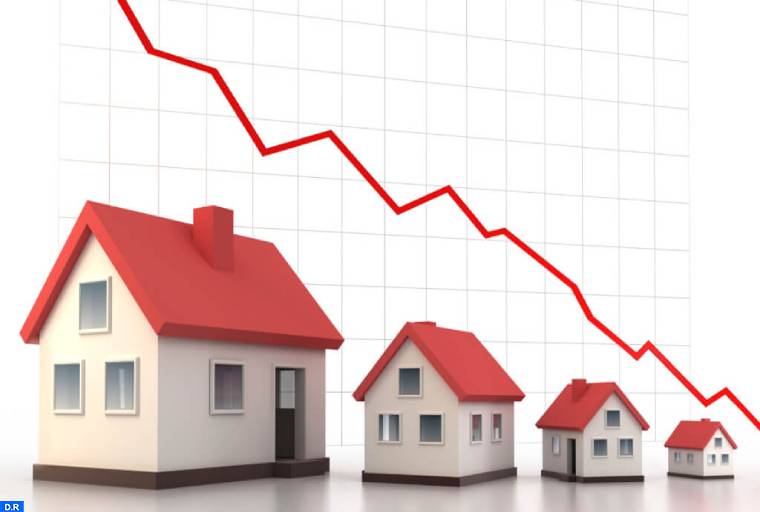 L'indice des prix des actifs immobiliers se déprécie de 0,9% en 2020