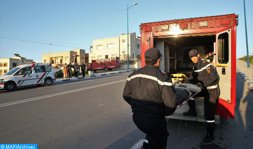 Province de Ouezzane: Un décès et 16 personnes blessées dans un accident de la route
