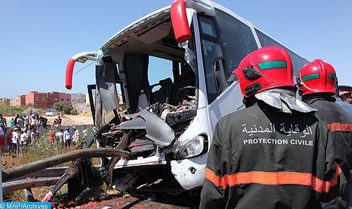 Renversement d’un autocar à Kénitra: Deux morts et 30 blessés