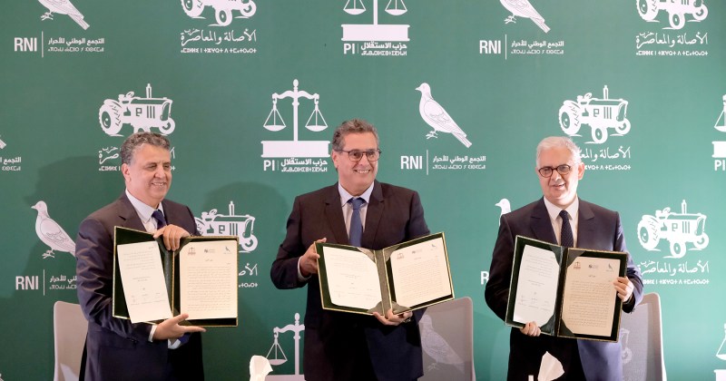 Gouvernement : Signature à Rabat de la "Charte de la majorité"