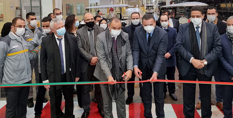 Inauguration d'une presse d'emboutissage de haute performance industrielle à l'usine Renault de Tanger