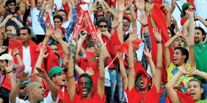 Matches barrages/Mondial 2022 : Des milliers de supporters marocains à Kinshasa pour soutenir les Lions de l'Atlas