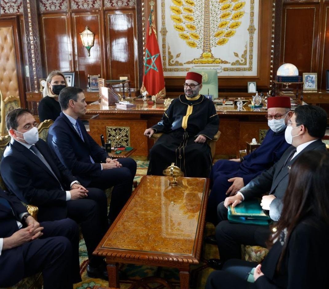 Le Roi Mohammed VI reçoit Pedro Sanchez