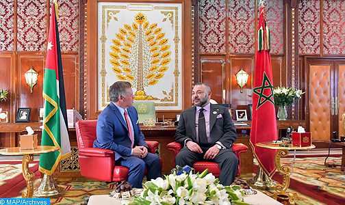Entretien téléphonique entre le Roi Mohammed VI et le Roi Abdallah II de Jordanie
