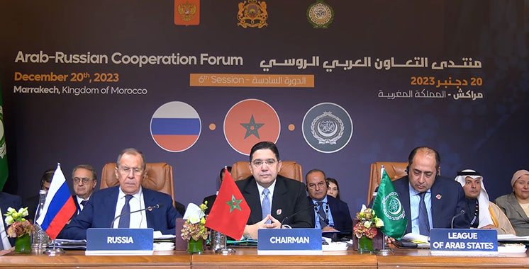 Le Forum de coopération Russie-Monde arabe salue le rôle du Roi dans le soutien de la cause palestinienne