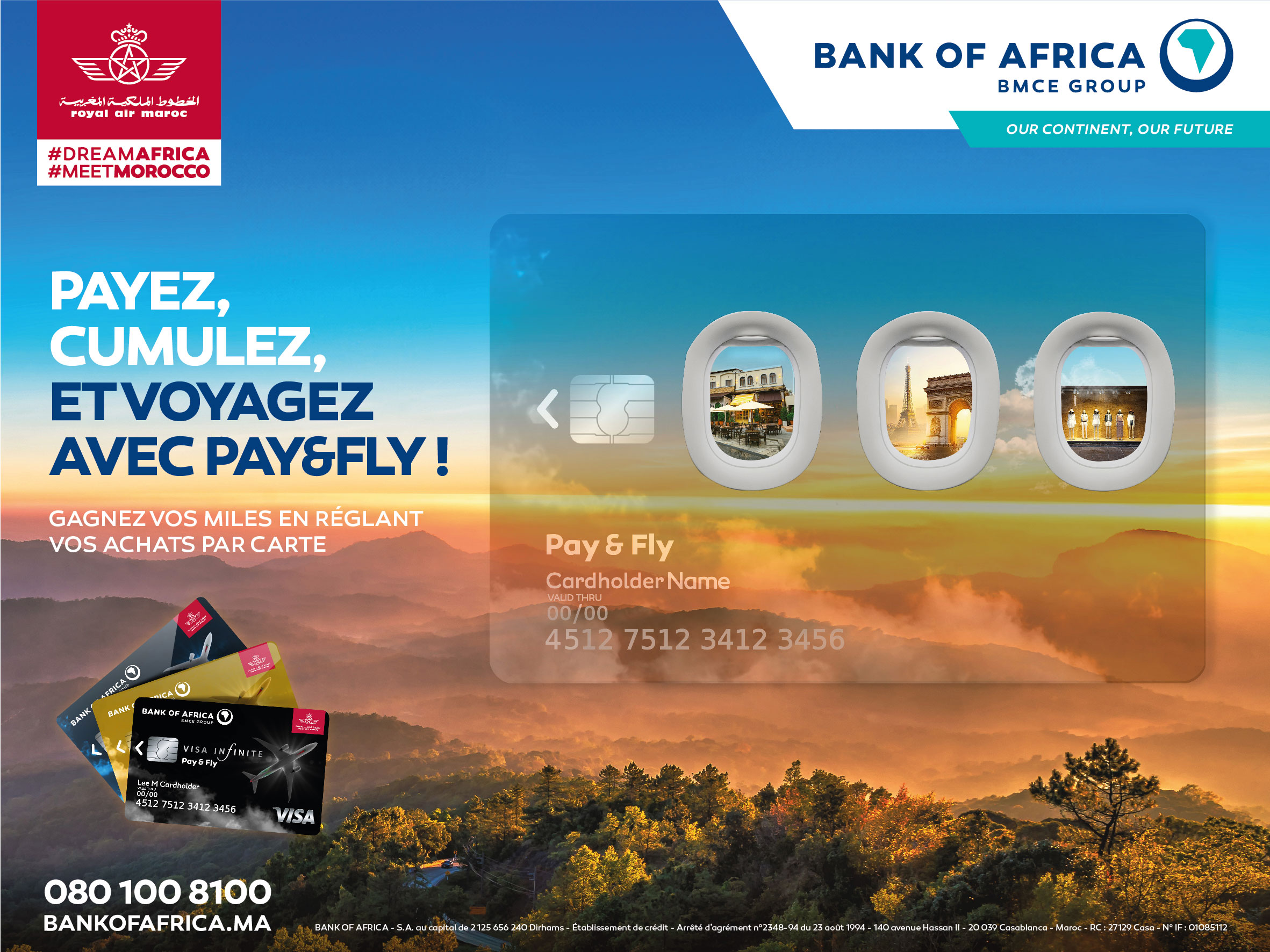 Bank of Africa et Royal Air Maroc lancent «Pay&Fly»