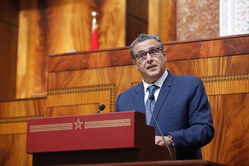 Akhannouch présentera son bilan de mi-mandat au parlement mercredi prochain