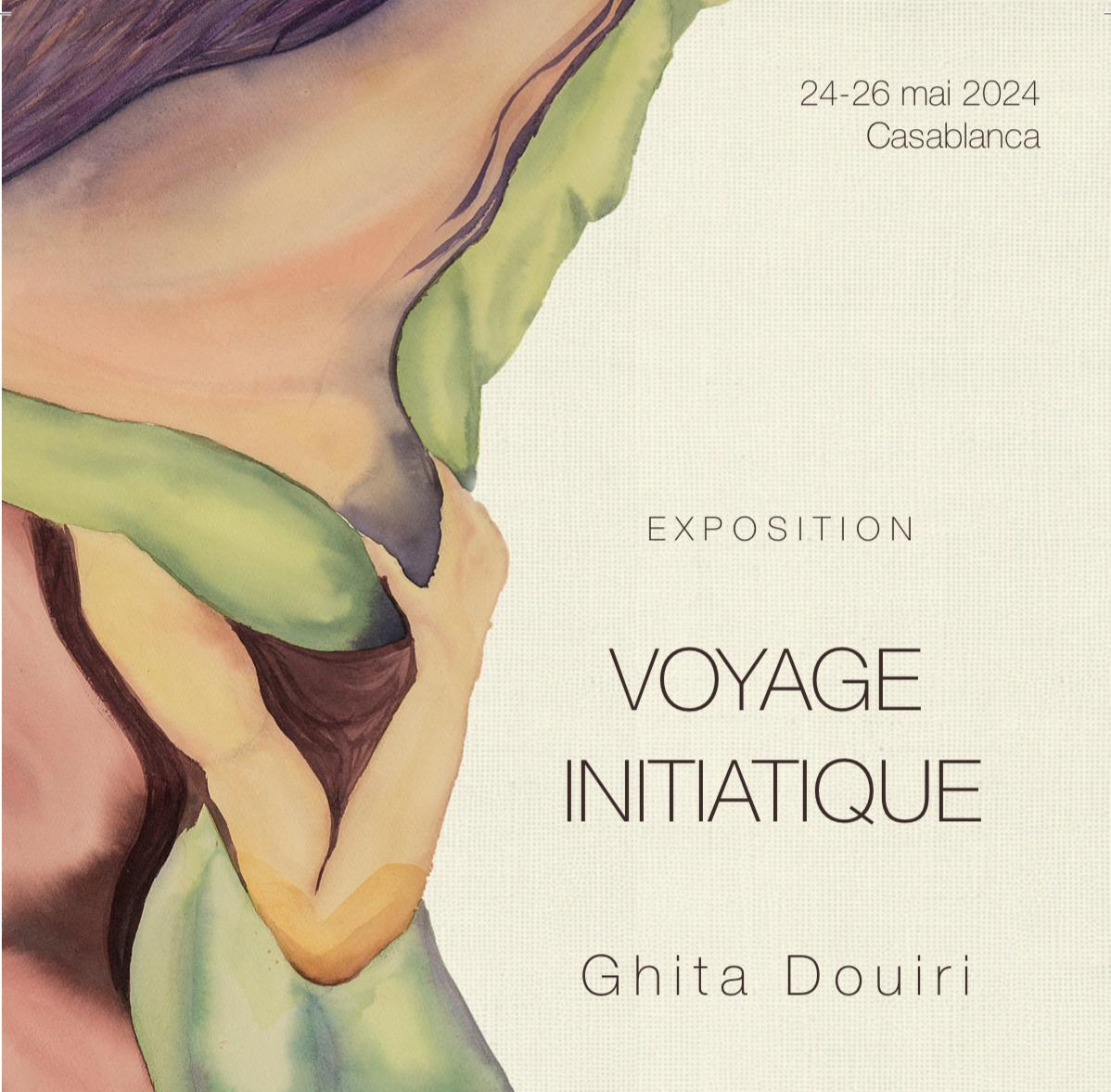 Première exposition de l'artiste Ghita Douiri, «Voyage Initiatique» à Casablanca