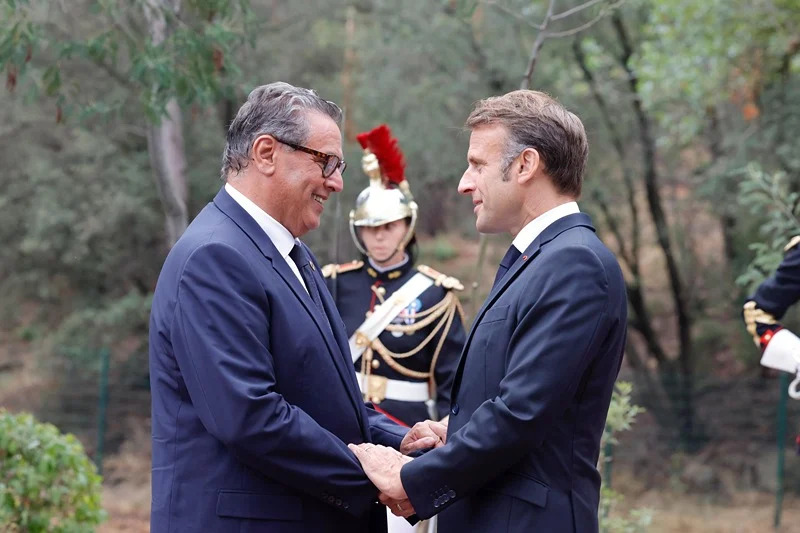 Akhannouch reçu par Macron à l'occasion du 80ème anniversaire du Débarquement de Provence