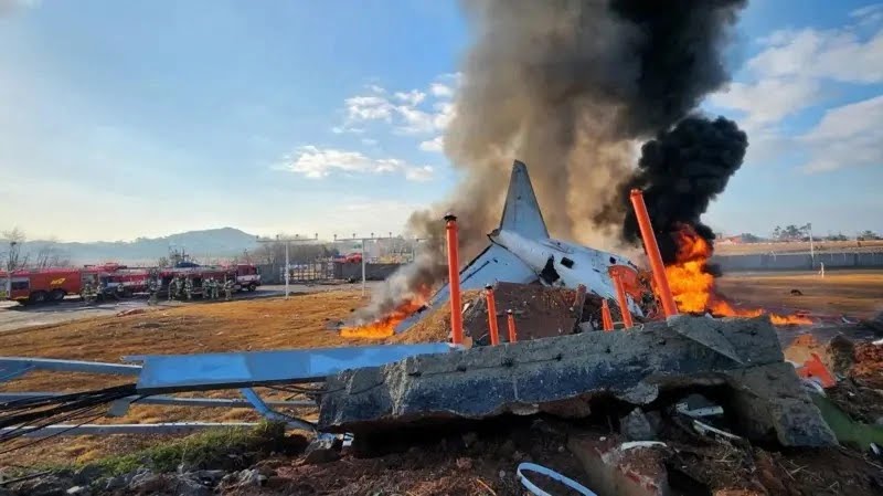 Au moins 177 personnes tuées et deux survivants lors de l'atterrissage d'un avion en Corée du Sud