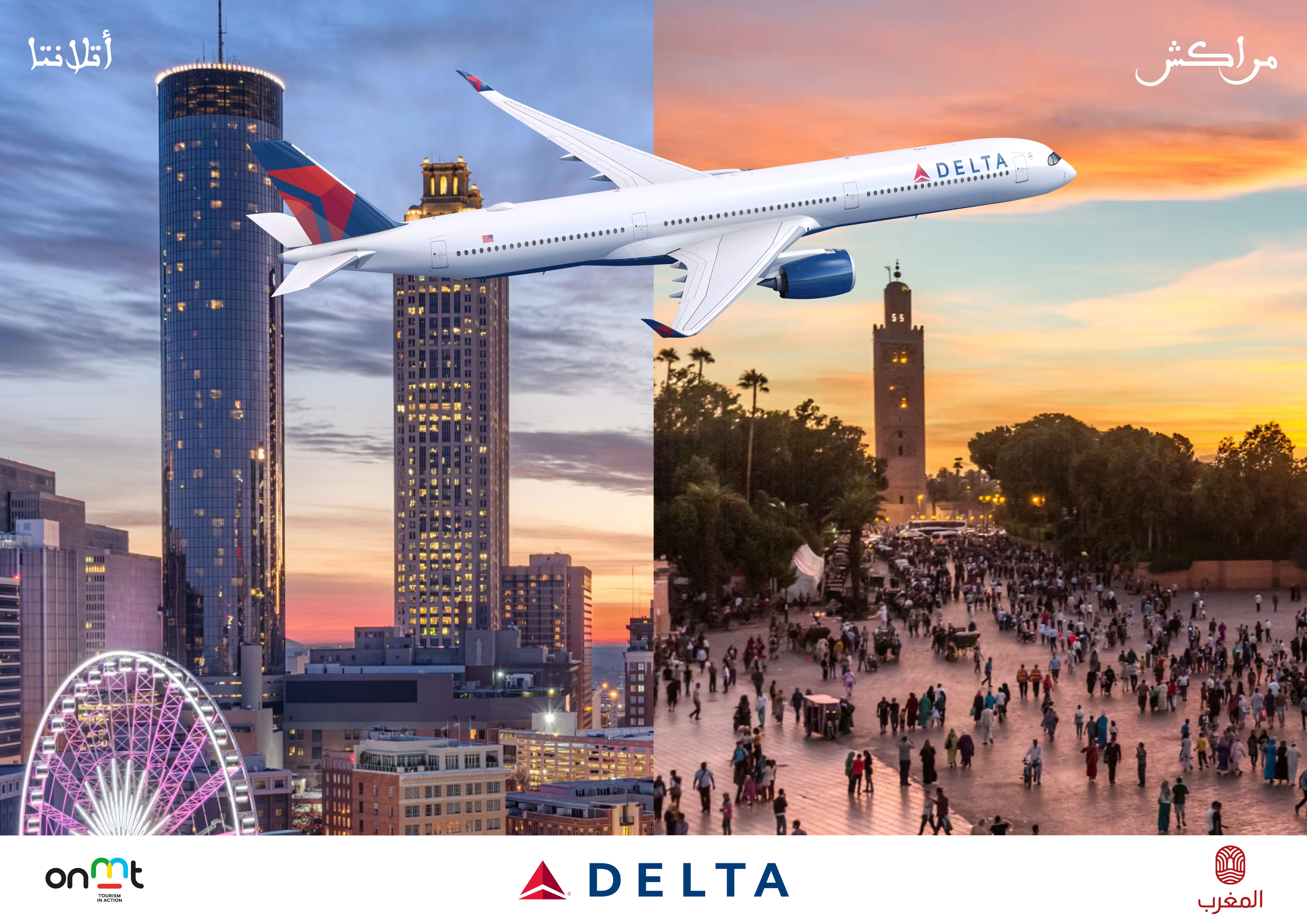 L’ONMT se lie à Delta Air Lines pour le lancement d’un vol direct Atlanta-Marrakech