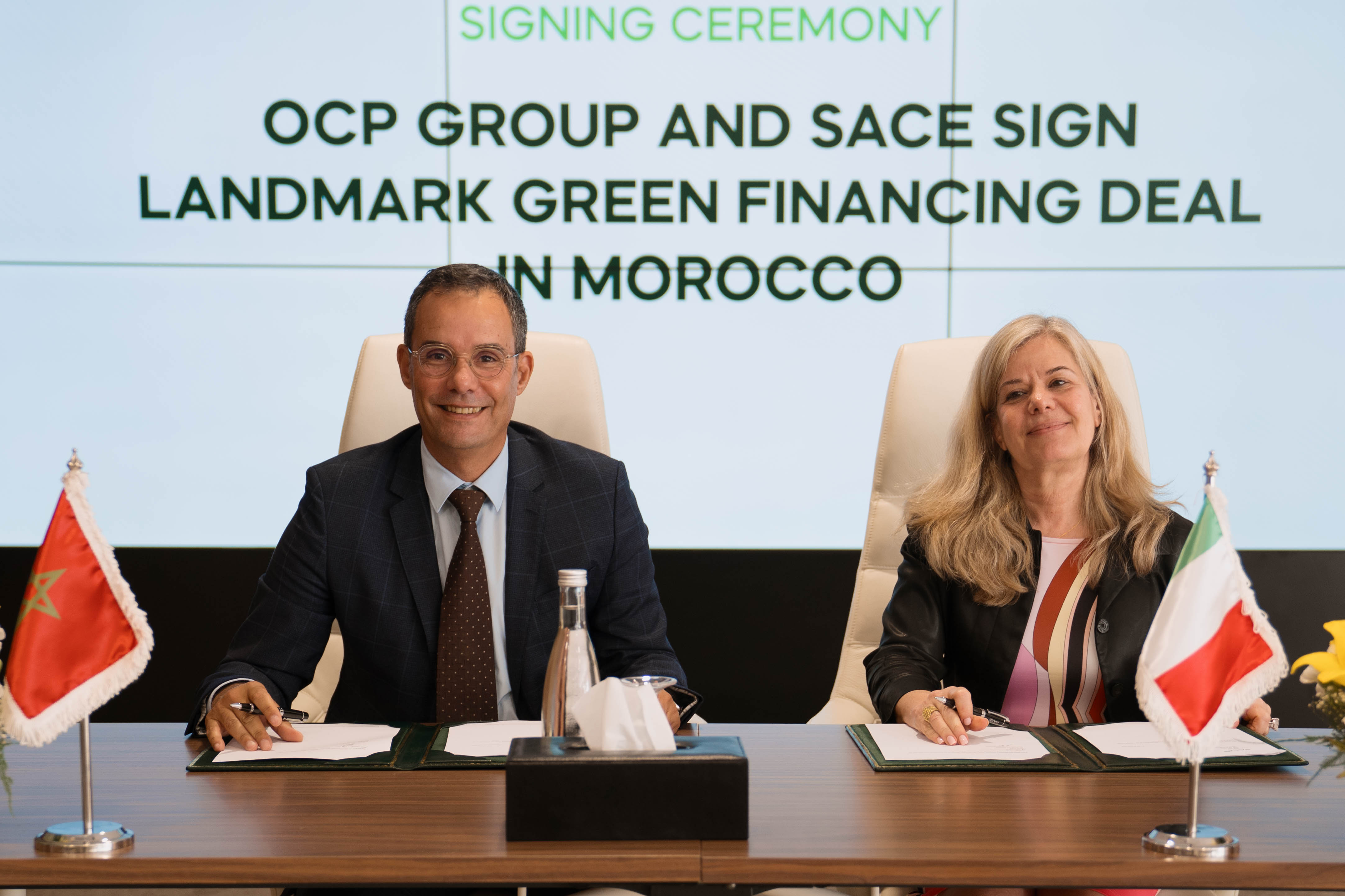 Le Groupe OCP et SACE scellent un accord de financement vert de 365 M€