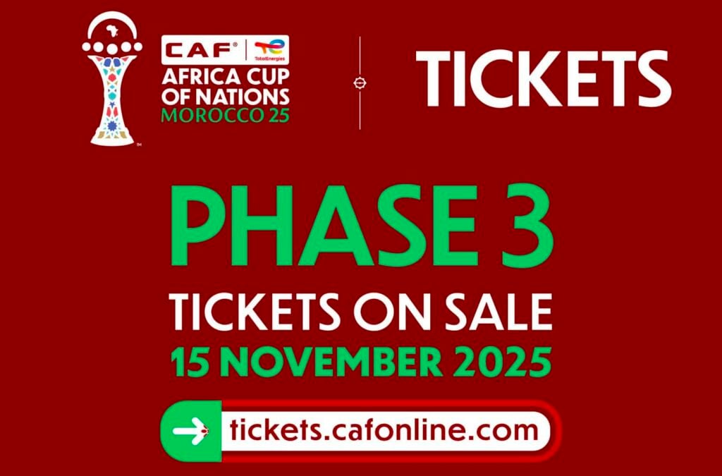 CAN 2025 : Ouverture de la 3e phase de vente des billets le 15 novembre 2025