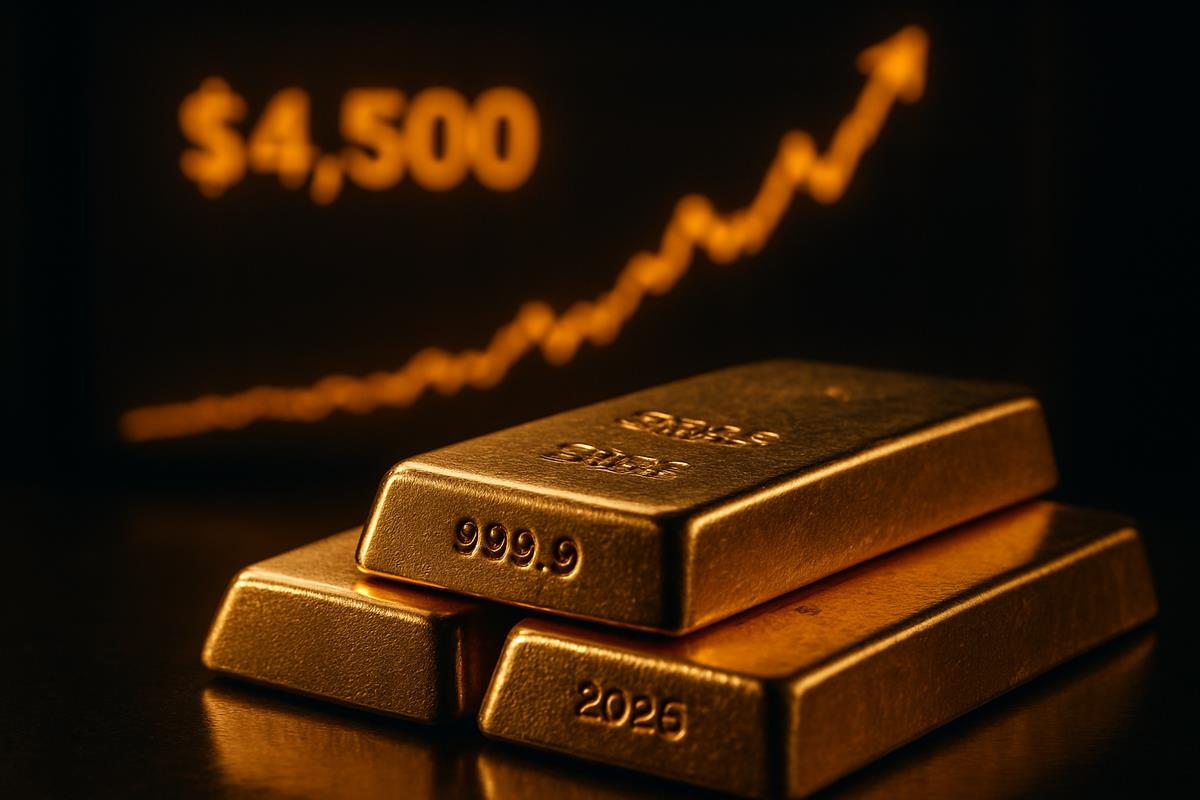 L’or bat un record à 4.500 dollars l’once