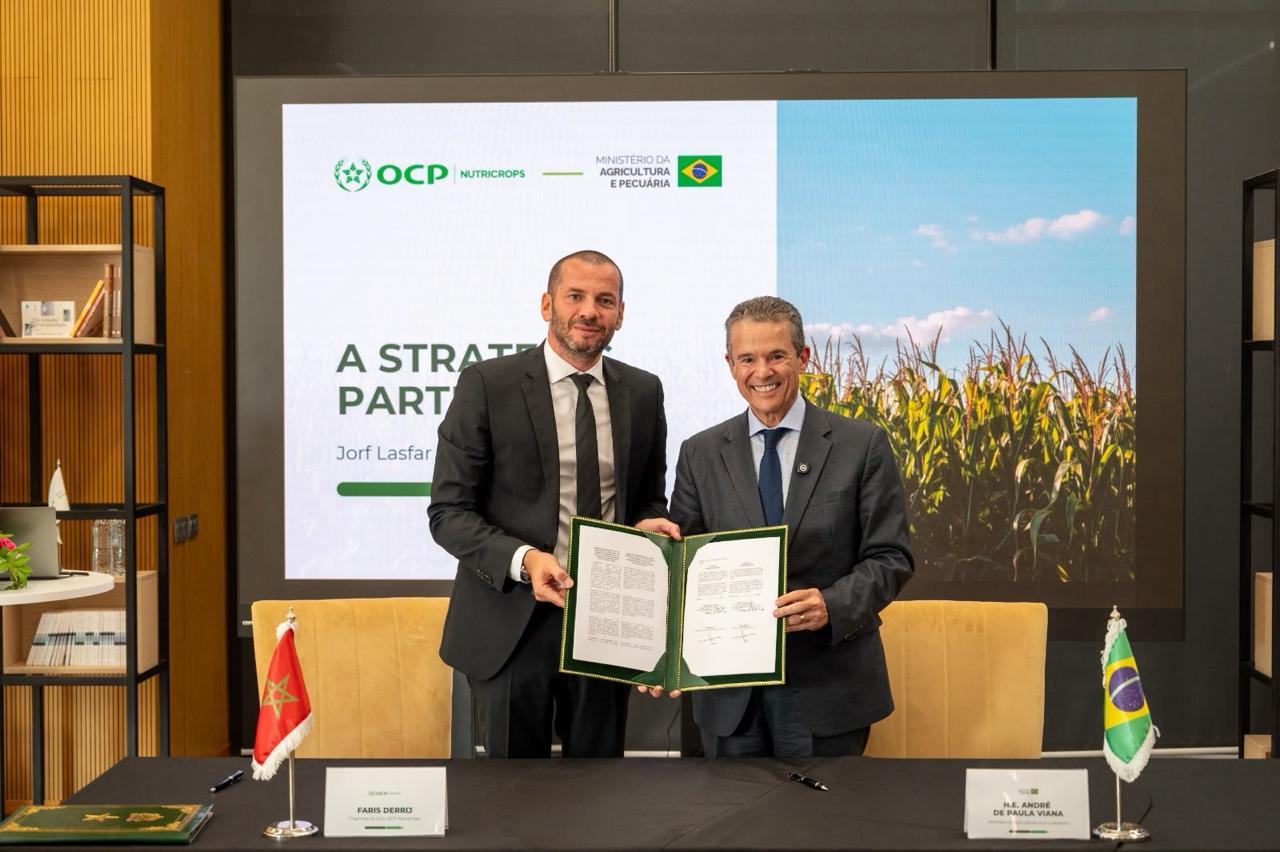 OCP Nutricrops : le Brésil sécurise 3,8 millions de tonnes d’engrais pour 2026-2027