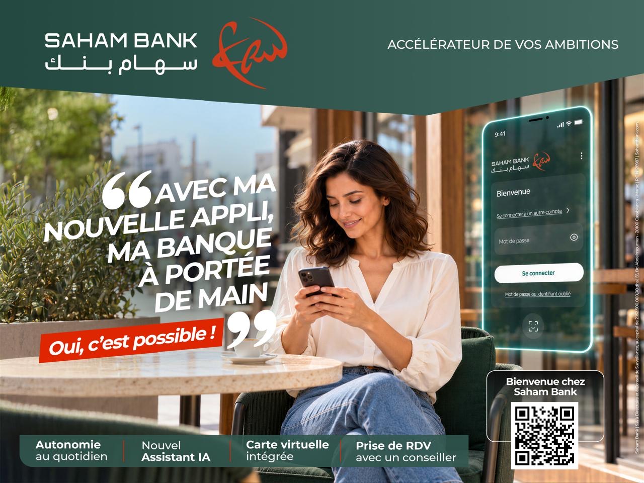 Saham Bank renouvelle son application mobile pour simplifier l’expérience bancaire