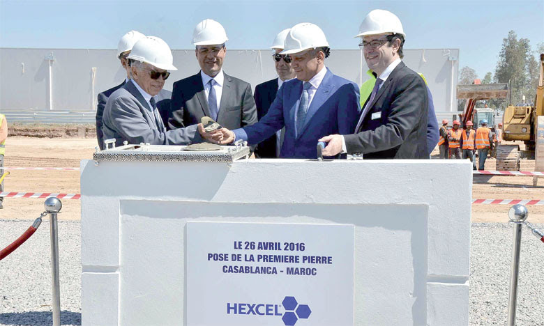 Aéronautique : Hexcel pose la première pierre de son usine marocaine      