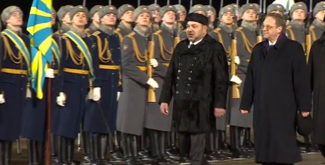 Le Roi Mohammed VI à Moscou